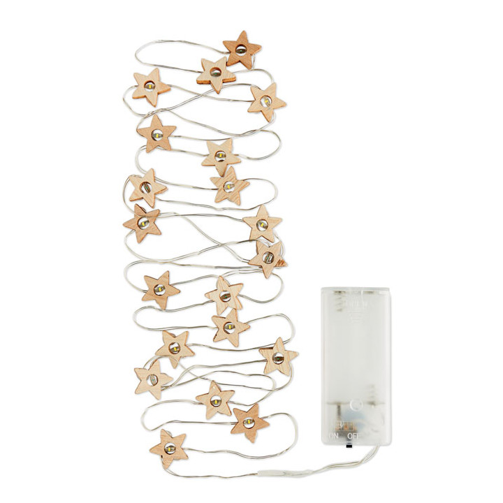 Corda com luzes de 20 estrelas