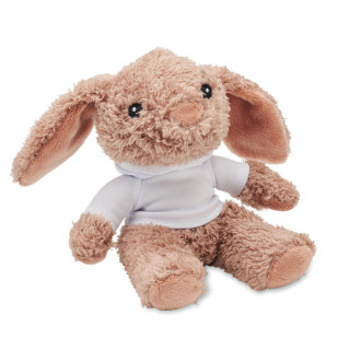 Coelhinho de peluche com capuz