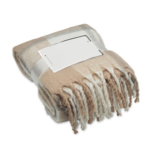 Manta de mohair axadrezada