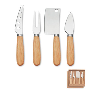 Conjunto de 4 facas para queijo
