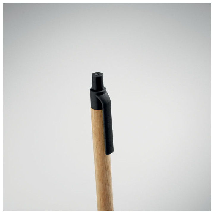 Caneta de pressão em bambu