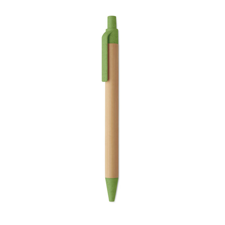 Caneta de pressão em bambu