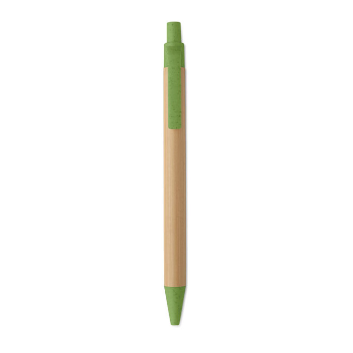 Caneta de pressão em bambu