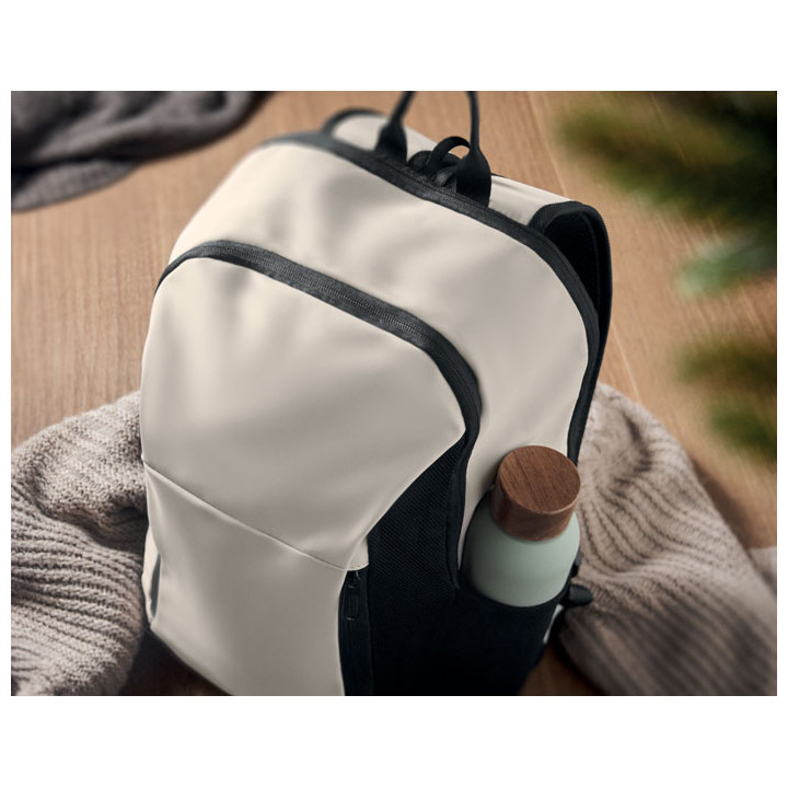 Mochila portátil 15" PU macio