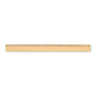 Régua de madeira 30cm