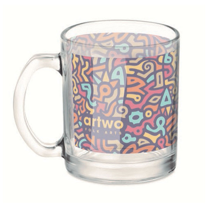 Caneca sublimação vidro 300ml