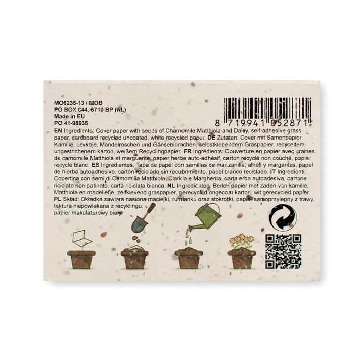 Conj. notas papel sem. herb.