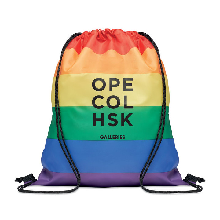 Saco de cordão RPET Rainbow