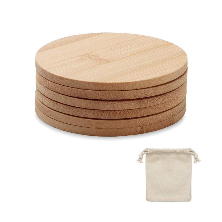 Conjunto de 6 bases para copos