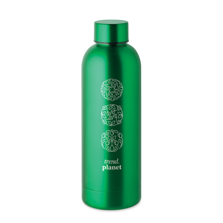 Garrafa de aço inox reciclado