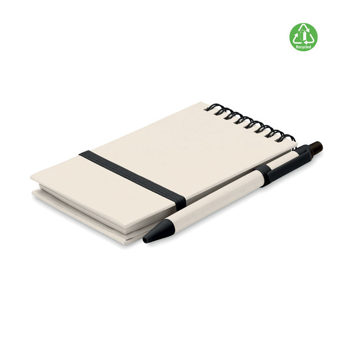 Set bloco A6 espiral reciclado