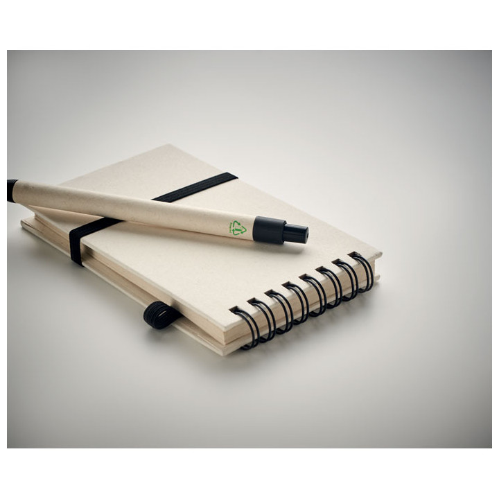Set bloco A6 espiral reciclado