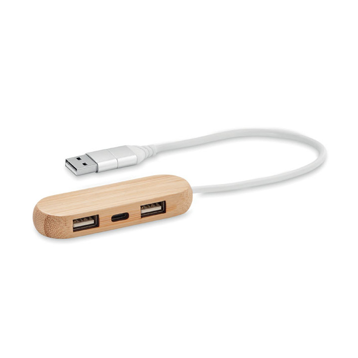 Hub USB 3 portas entrada dupla