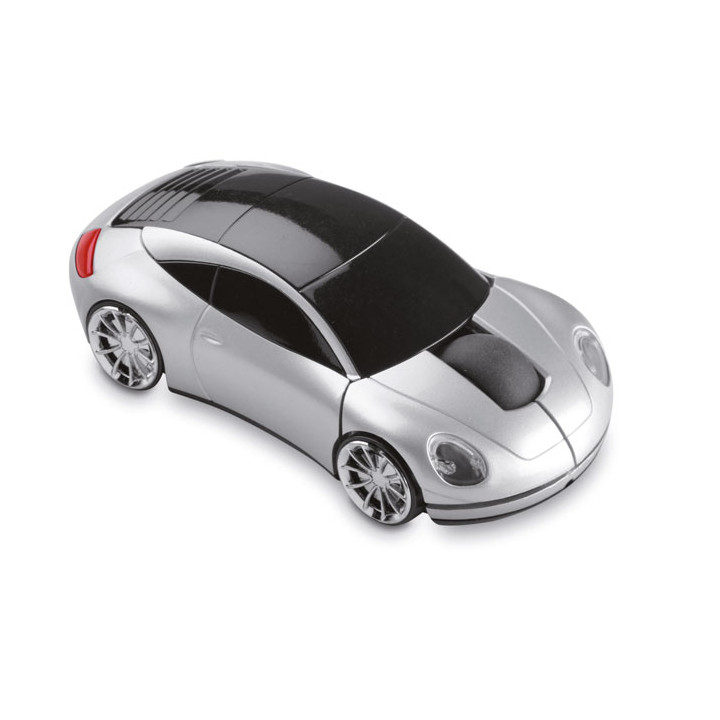 Mouse sem fios forma carro