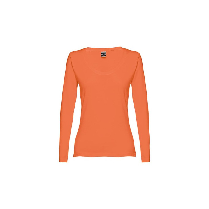 THC BUCHAREST WOMEN. T-shirt cintada de manga comprida para senhora em algodão