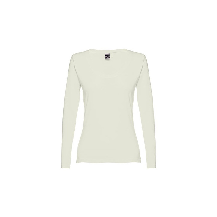 THC BUCHAREST WOMEN. T-shirt cintada de manga comprida para senhora em algodão
