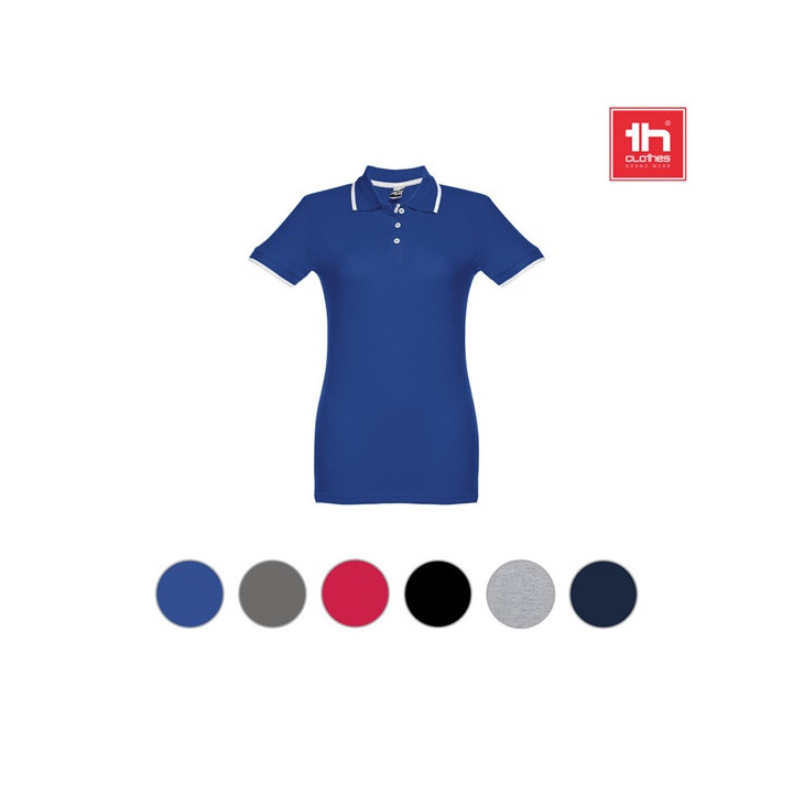 THC ROME WOMEN. Polo bicolor para senhora